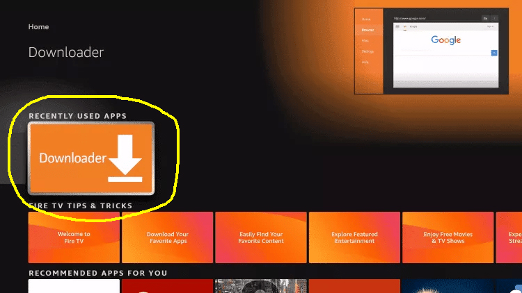 downloader on firestick new interface