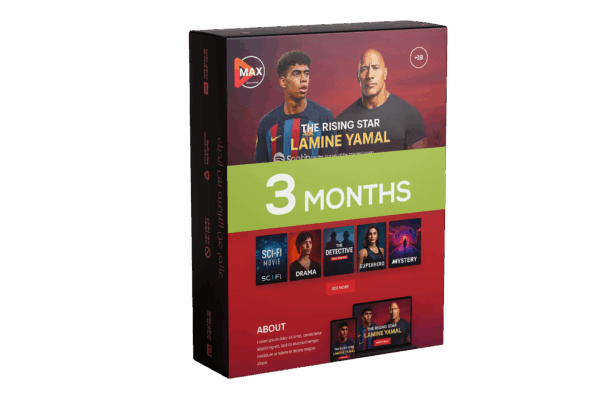 Get the Ultimate IPTV Subscription – MAX BASIC 3 Months Plan | 13000+ Adult Channels! (احصل على اشتراك IPTV الأقوى – خطة MAX STANDARD لمدة 3 شهر | أكثر من 13000 قناة للكبار!)