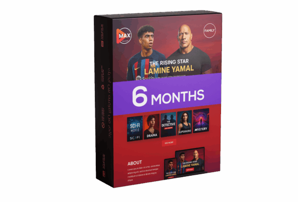 Get the Ultimate IPTV Subscription – MAX STANDARD 6 Months Plan | 13000+ Family Channels! (احصل على اشتراك IPTV الأقوى – خطة MAX STANDARD لمدة 6 شهر | أكثر من 13000 قناة للعائلة!)